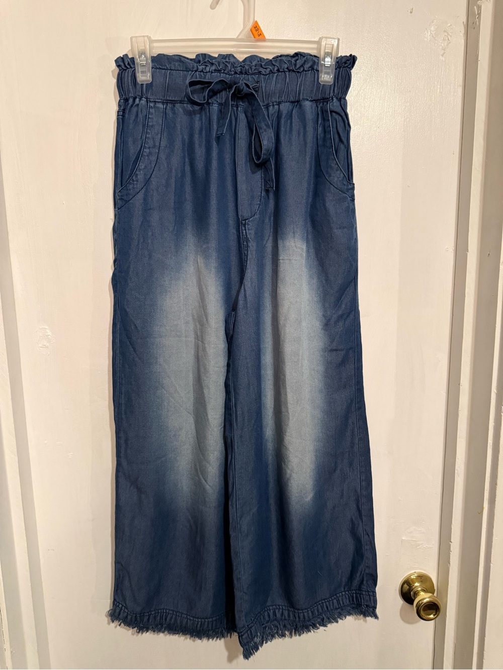 Zenana Outfitters Mid Wash Denim Pants - Blue